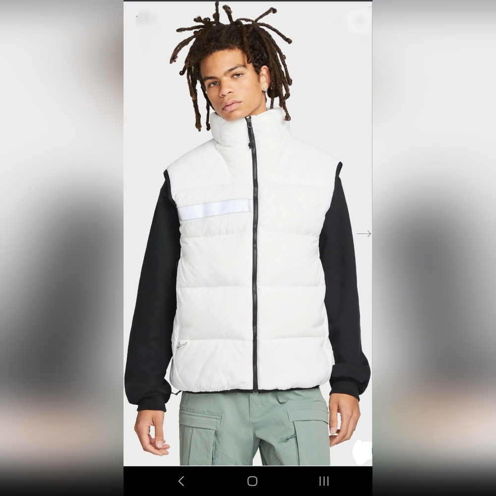 NIKE ACG THERMA-FIT ADV 'AIRORA" VEST (WHITE/BLACK)